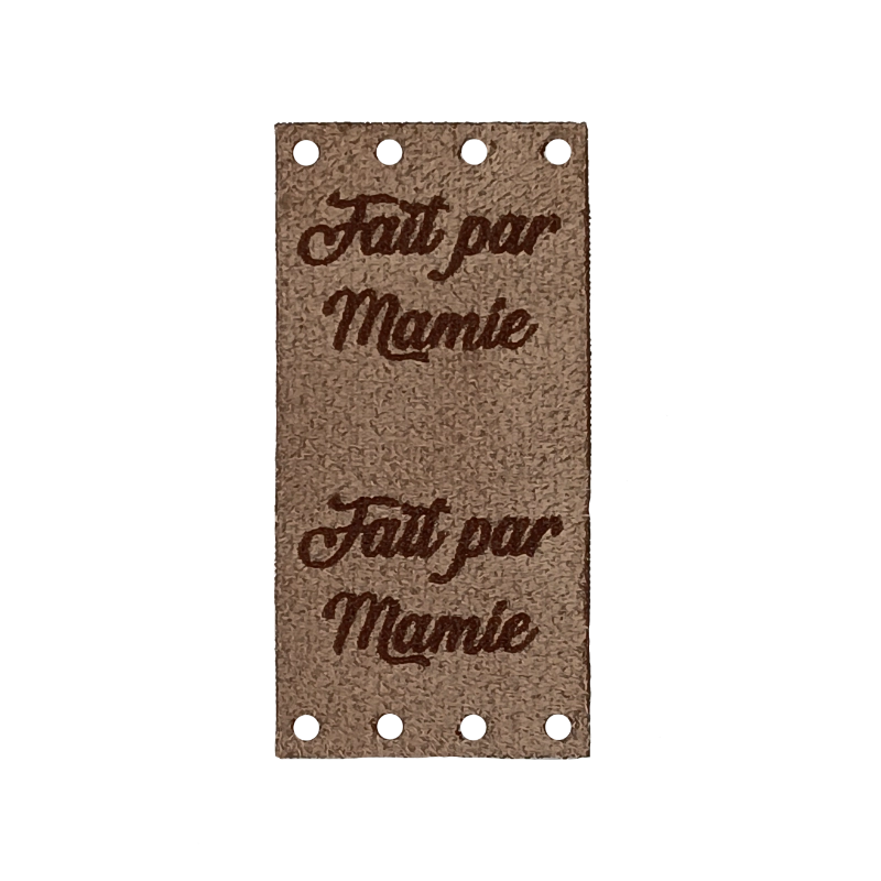 Étiquette Faux Suède