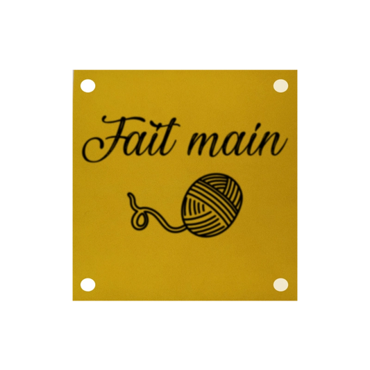 Étiquette Carrée - Fait Main
