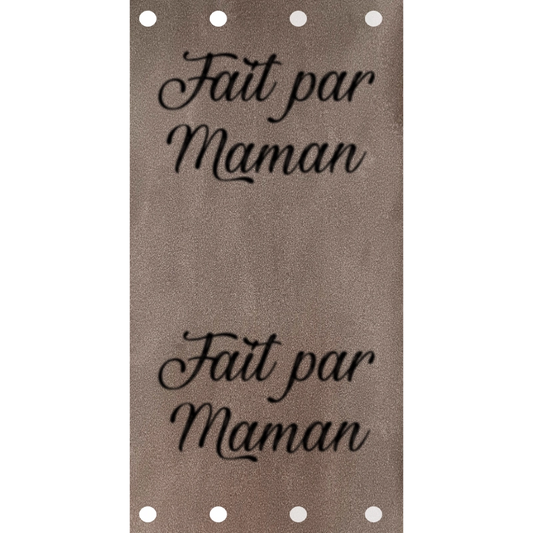 Étiquette - Fait par Maman