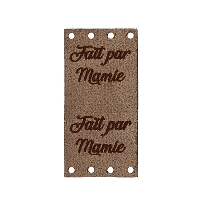 Étiquette Faux Suède